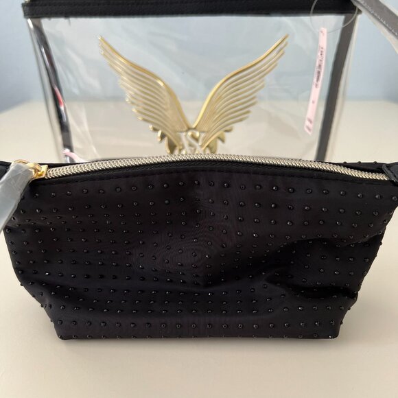 Victoria's Secret 2-piece Cosmetic/Make-up Bag Black & Gold 2025 Fashion Show - Picture 4 of 6